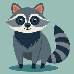 illustration of cartoon raccoon 