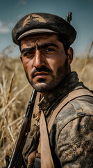 Fototapeta premium Soldier's resolve