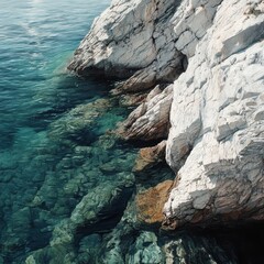 Aegean rocks: textures & layers from shore