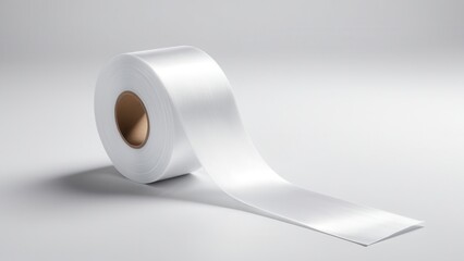 Elegant silk tape mockup designed to highlight branding, logos, or custom designs in a realistic and sophisticated display, perfect for packaging or promotional use.