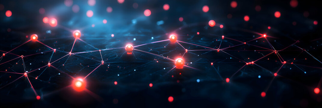 Quantum algorithm breakthrough visualized through a digital flowchart, with glowing nodes and abstract vectors forming a research infographic on future advancements