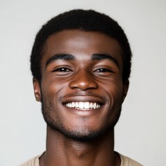 Obraz premium Surprised Black man's face.