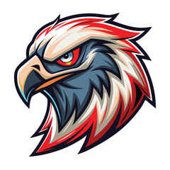 Angry Eagle Head Mascot Logo Design