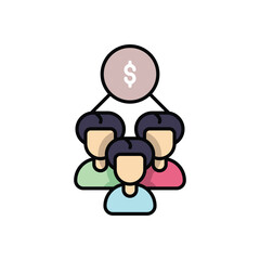 Sales Team vector icon