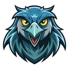 Fototapeta premium Blue Bird Mascot Illustration Design Vector