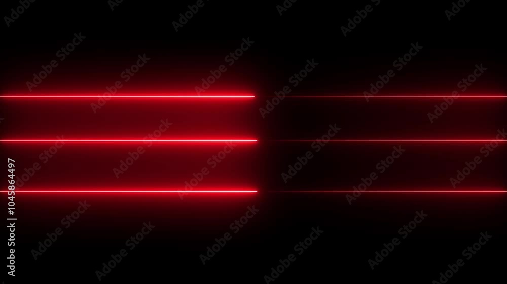 Poster neon lights blinking lines moving animation. neon line icon animation on background.