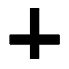 Obraz premium Symbol representing inverted cross icon