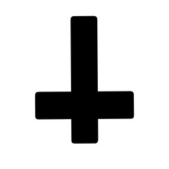 Symbol representing inverted cross icon
