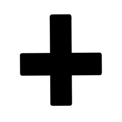 Obraz premium Symbol representing inverted cross icon