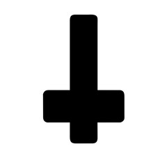 Symbol representing inverted cross icon