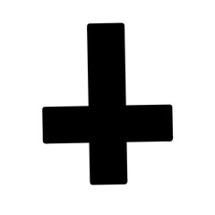 Symbol representing inverted cross icon