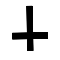 Symbol representing inverted cross icon