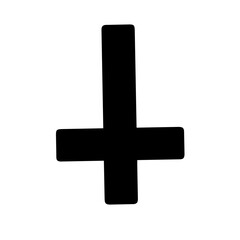 Symbol representing inverted cross icon