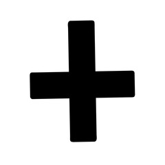 Obraz premium Symbol representing inverted cross icon