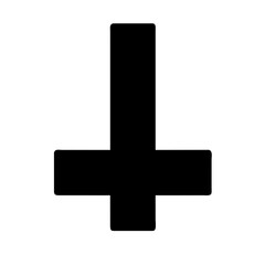 Symbol representing inverted cross icon