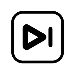 Button icon to stop video playback