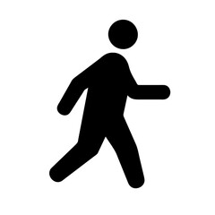Icon representing the action of walking