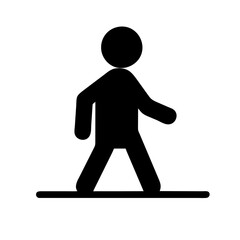 Icon representing the action of walking