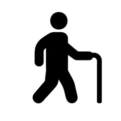 Icon representing the action of walking