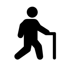 Icon representing the action of walking