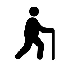 Icon representing the action of walking