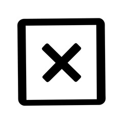 Obraz premium Icon representing close or cancel action