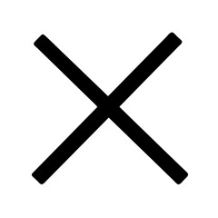 Fototapeta premium Icon representing close or cancel action