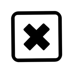 Obraz premium Icon representing close or cancel action