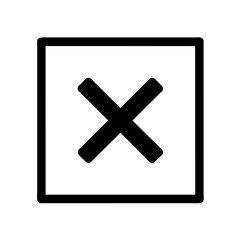 Obraz premium Icon representing close or cancel action