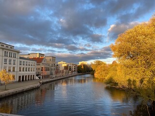 landscape with river and sky