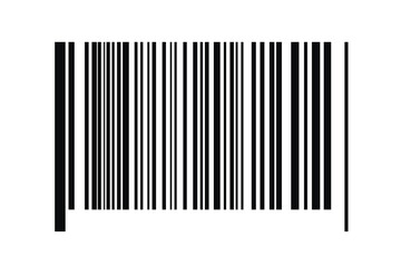 Barcode isolated on white background. Code stripes sticker. Barcode labels, customers qr code