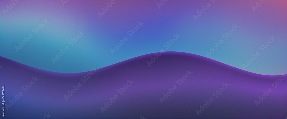 Poster groovy colorful gradient background with texture and dark wave effect