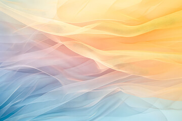 Obraz premium Colorful, flowing piece of fabric with a pink and orange hue. The fabric is made of a silky material and he is a piece of cloth