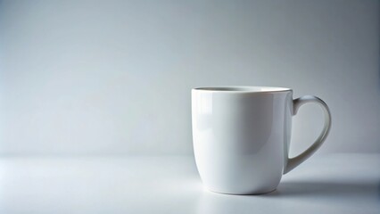 Obraz premium Soft focus on white mug with surrounding items