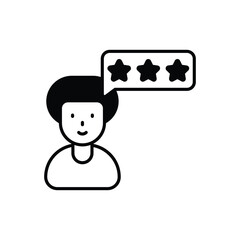 Customer Testimonial vector icon
