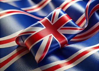 Wavy British Flag Background for Celebrations and Events - High Depth of Field Design