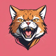 Fototapeta premium aggressive cat, angry cat, feral cat, wild cat, hostile cat, fierce cat, mad cat, hissing cat, defensive cat, cat fight, attacking cat, mean cat, snarling cat, scary cat, furious cat, vicious cat, dan