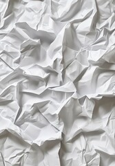 Obraz premium crumpled white paper