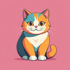 funny cat vector, humorous cat illustration, cute cat character, playful feline graphic, funny pet vector, cartoon cat art, whimsical cat design, feline humor vector, quirky cat image, adorable cat ve