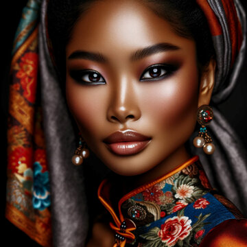 Portrait of a Afro-Asian Woman