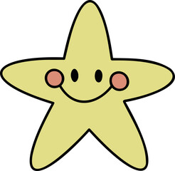 Cute Hand Drawn Vector Illustration. Decorative Isolated on White Background