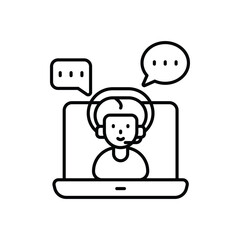 CRM Consultant vector icon