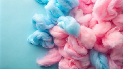 Obraz premium Soft sweet dreams cotton candy backgrounds