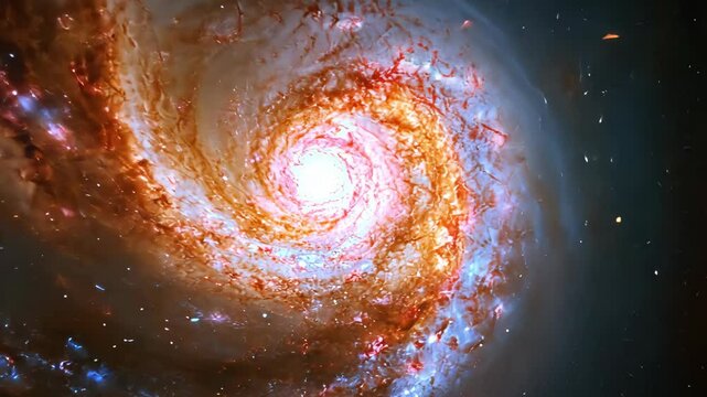A close-up view of the spiral galaxy M83, located approximately 15 million light-years away in the constellation Hydra