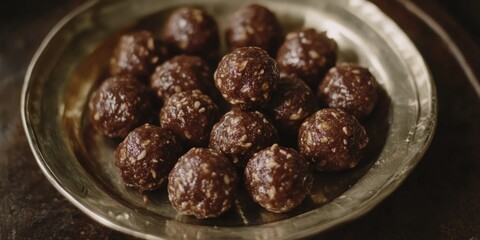 Artisanal Chocolate Truffles in Bowl