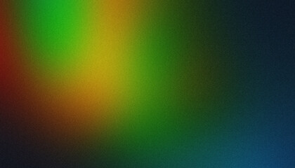 Obraz premium A Green to Orange Gradient Banner Background with Grainy Glowing Texture