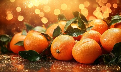Christmas, tangerines