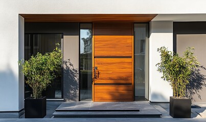 Modern entrance of a house