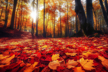 Vibrant Autumn Forest Landscapes