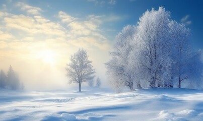 Obraz premium winter background